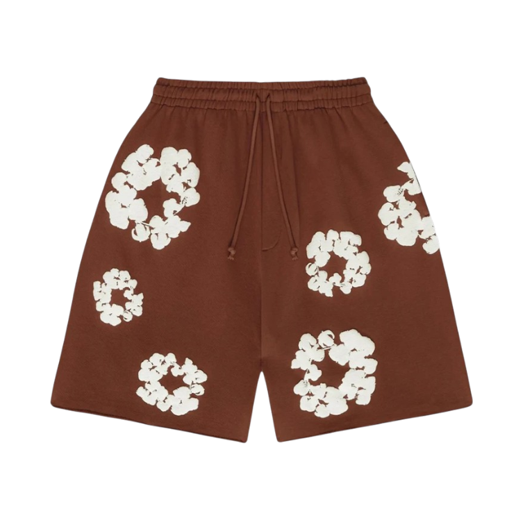 Brown Denim Tears Shorts