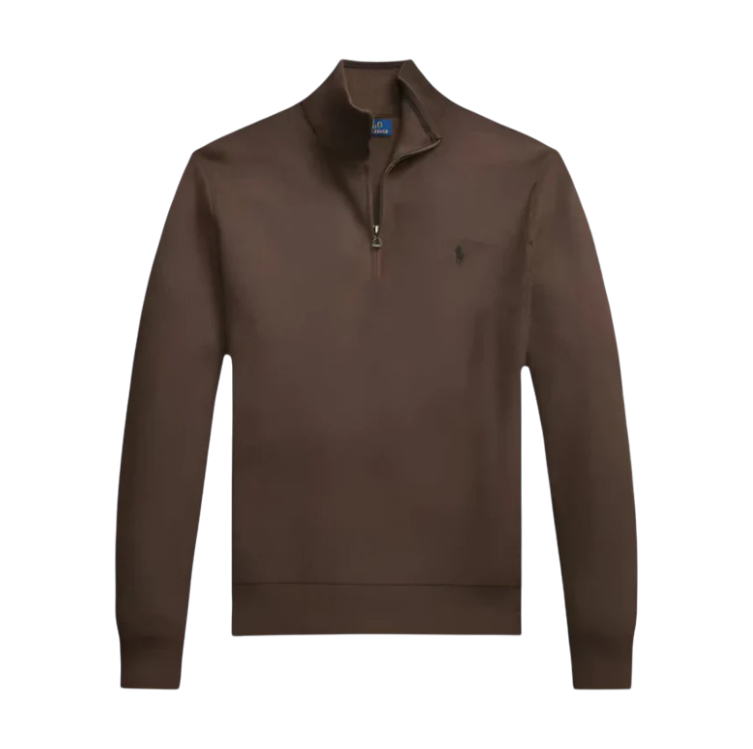 Brown Ralph Lauren Quarter Zip