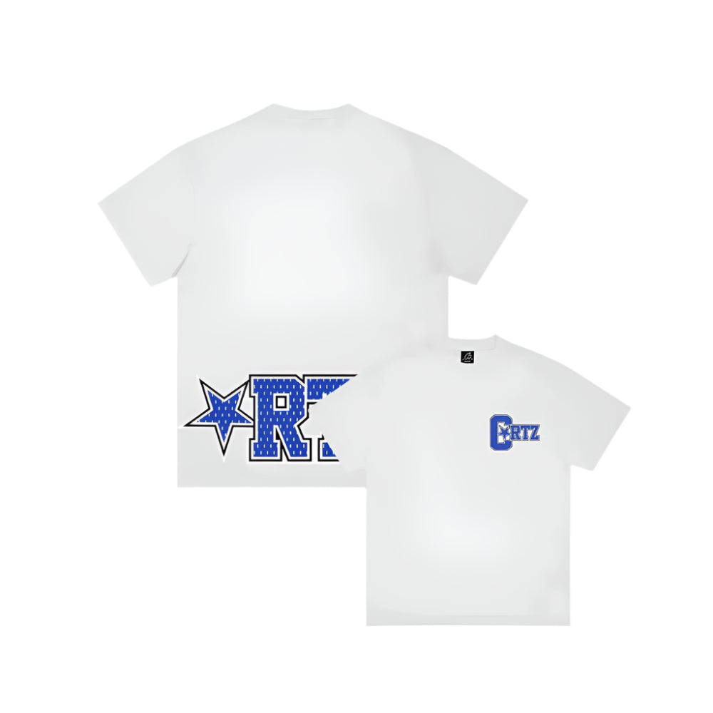 Corteiz RTW Star Mesh T-Shirt - White / Blue