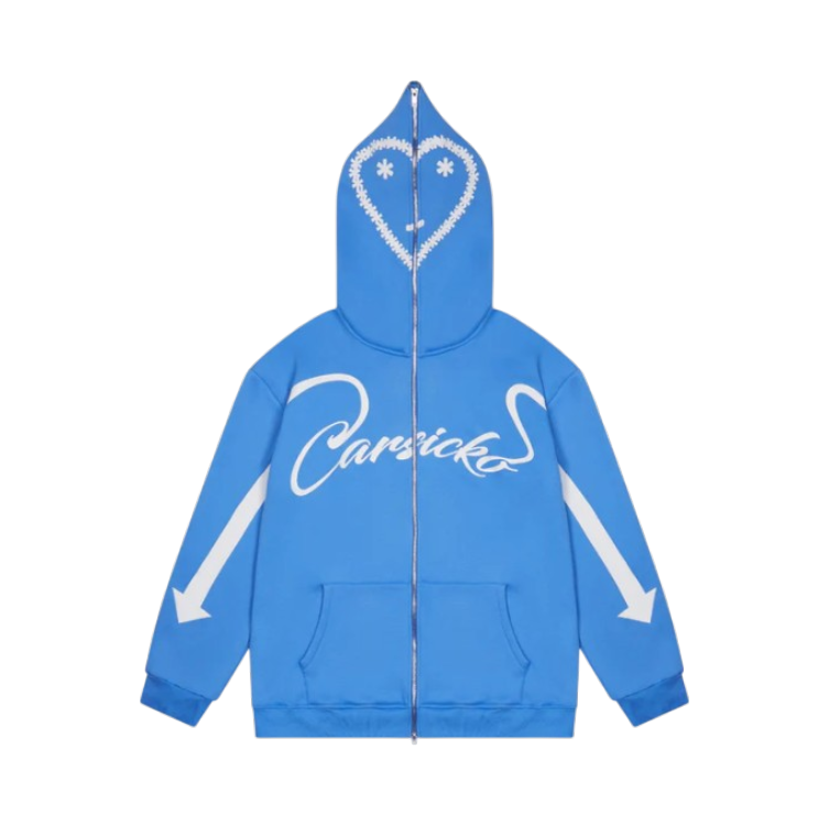 Carsicko Love Spread Zip Up Hoodie - University Blue