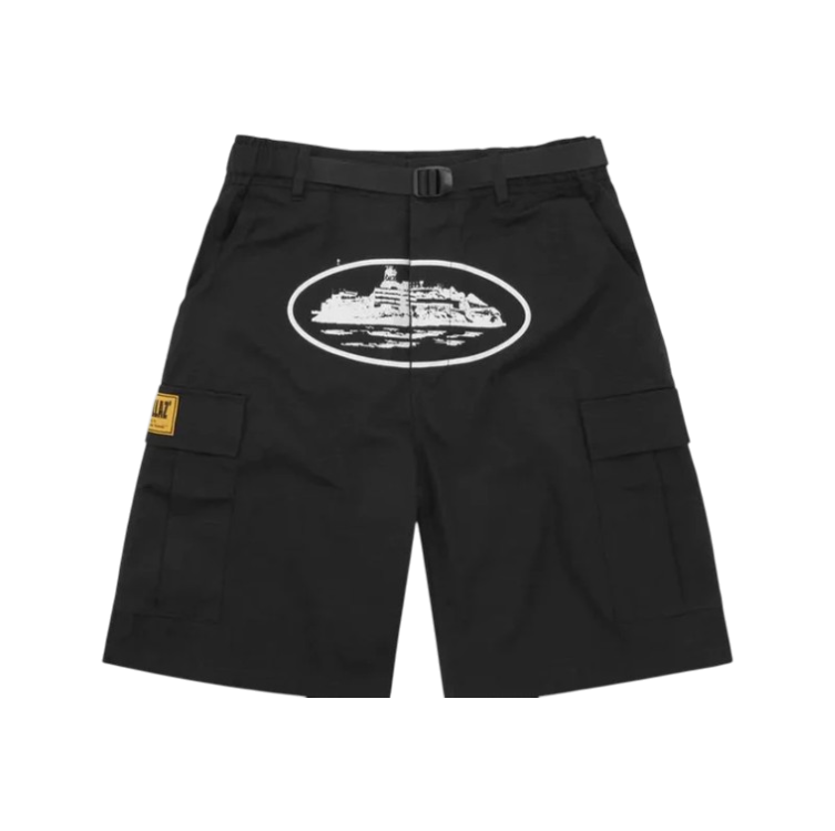 RTW OG Alcatraz Cargo Shorts - Black / White