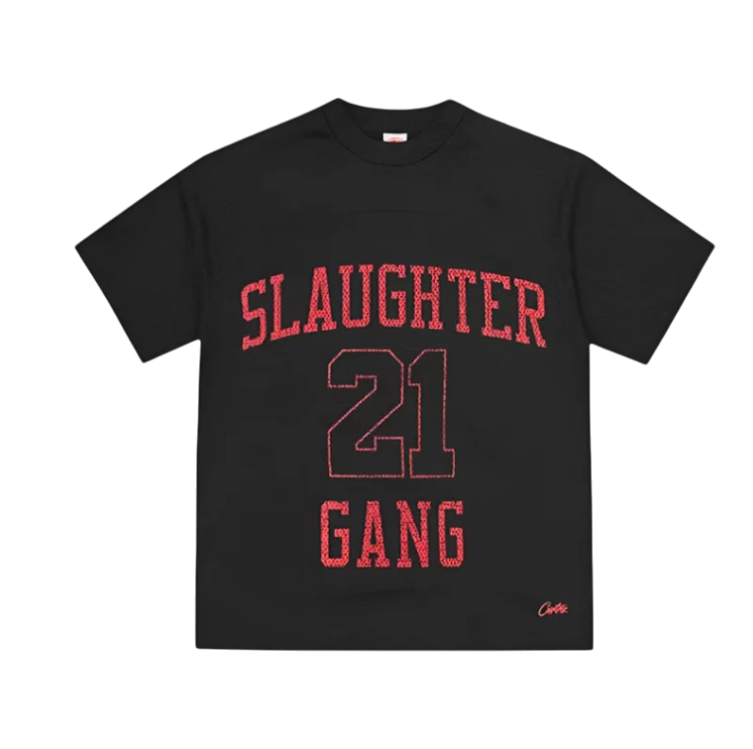 RTW x Slaughter Gang HMP Mesh Panel Jersey - Black / Red