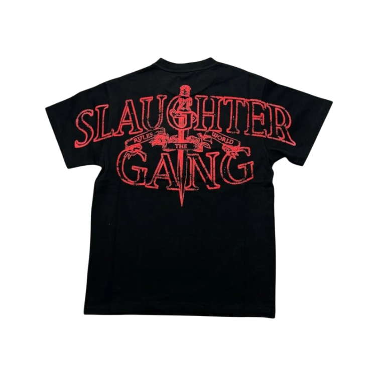 RTW x Slaughter Gang T-Shirt - Black / Red