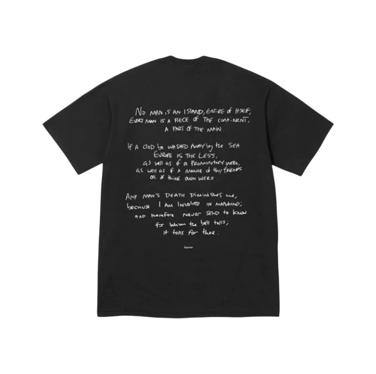 RTW x Supreme T-Shirt - Black / White