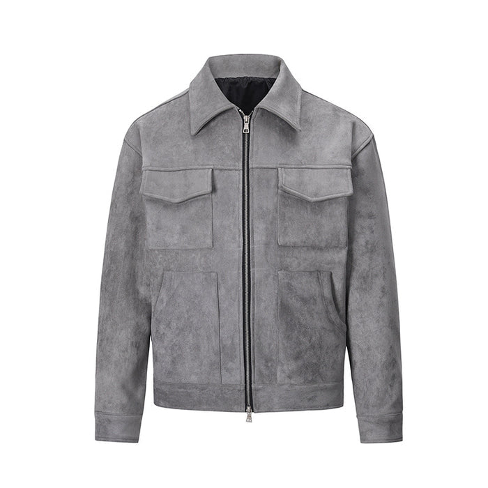 BLANCKS SWEATSHIRT ZIP UP - GRAPHITE GREY