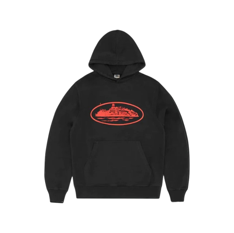 RTW Alcatraz Hoodie - Black / Red