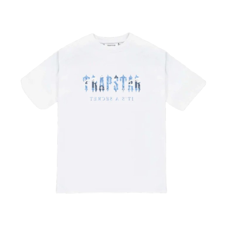 Trapstar Decoded T-Shirt - White/Blue Camo