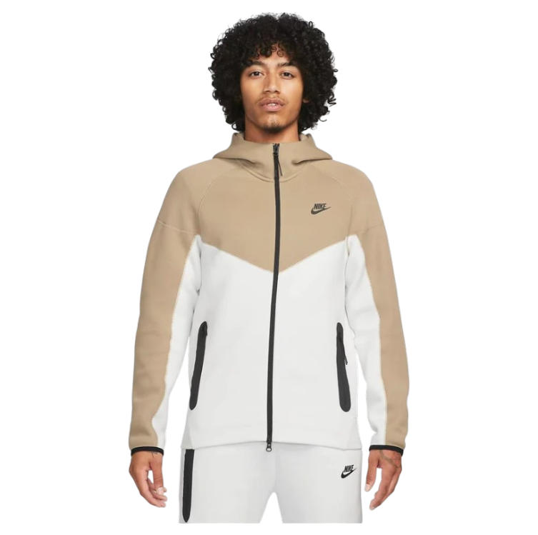 Brown & White Tech Fleece