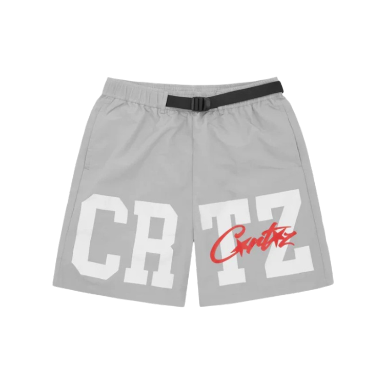 RTW Crtz Nylon Shorts - Grey / White