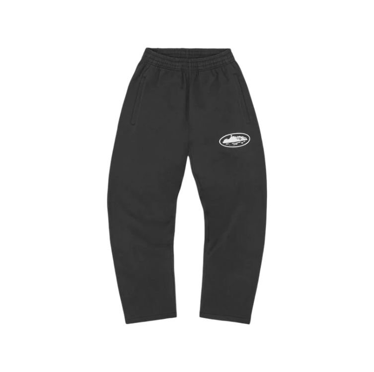 RTW Island Puff Print Open Hem Pant - Black
