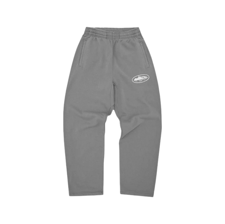 RTW Island Puff Print Open Hem Pant - Gully Grey