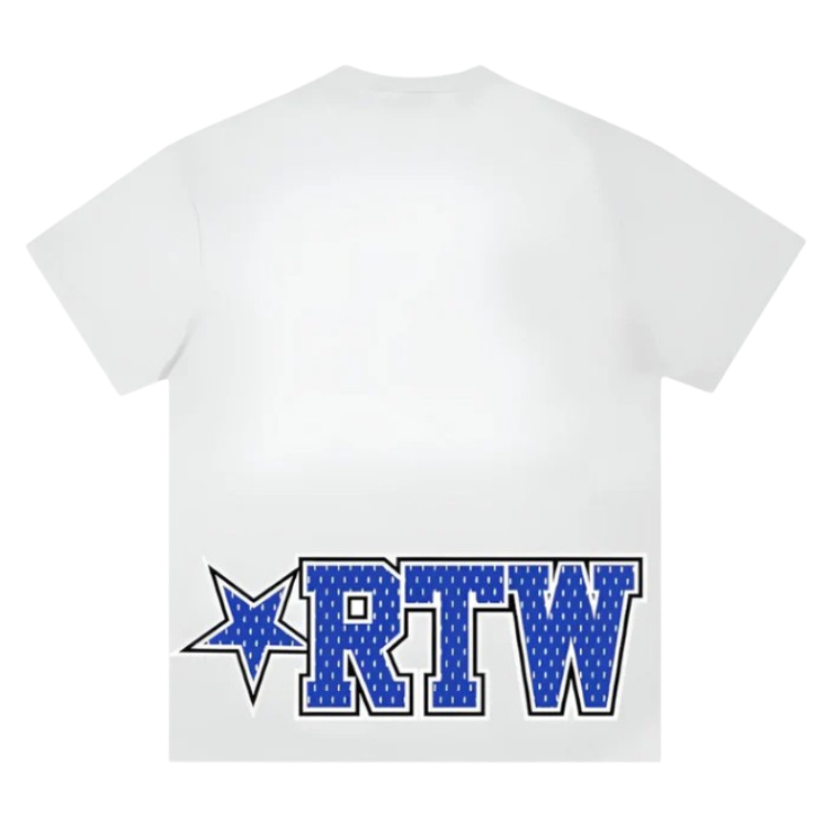 RTW Star Mesh T-Shirt - White / Blue
