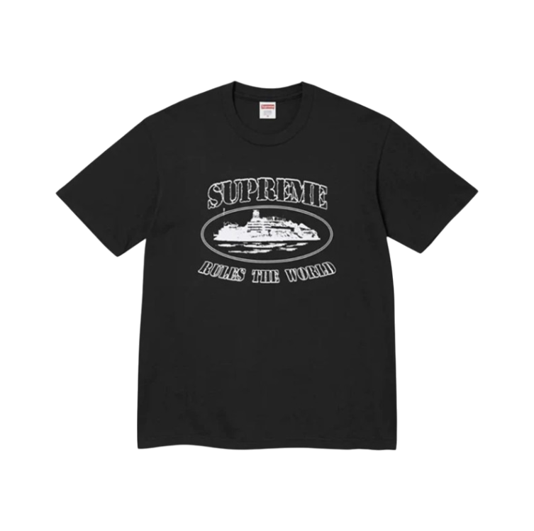 RTW x Supreme T-Shirt - Black / White