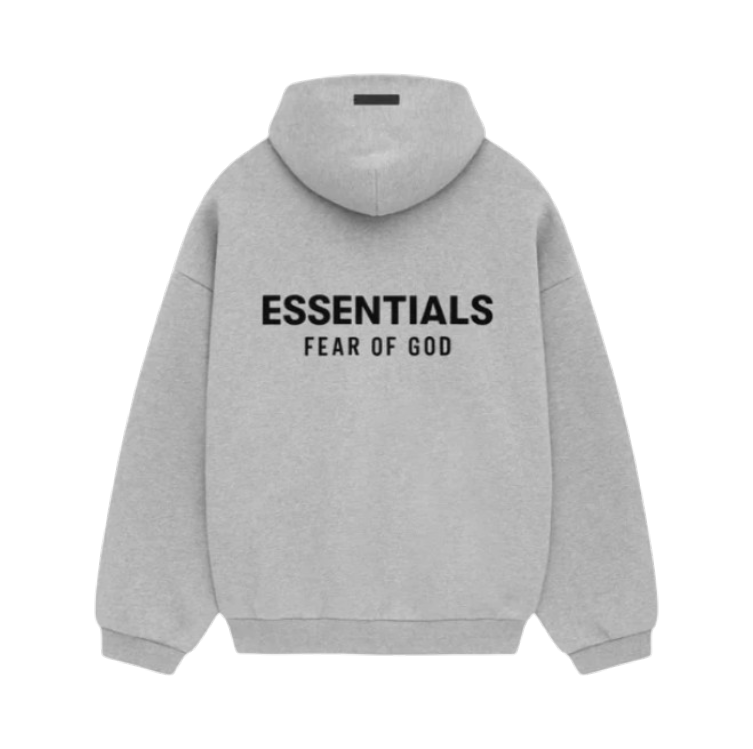 Fear of God Essentials Fleece Hoodie (FW24) Light Heather Gray