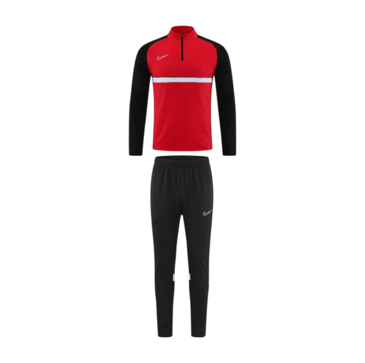 Nike Red & Black 1/4 Zip Tracksuit