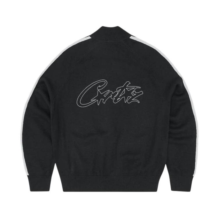 RTW Knit Zip Up Fleece - Black / White
