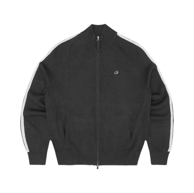 RTW Knit Zip Up Fleece - Black / White