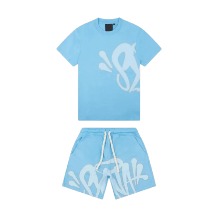 Syna T-shirt & Shorts Logo Set - Blue