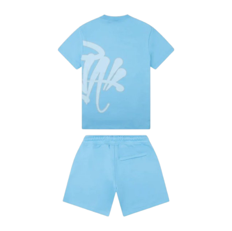 Syna T-shirt & Shorts Logo Set - Blue