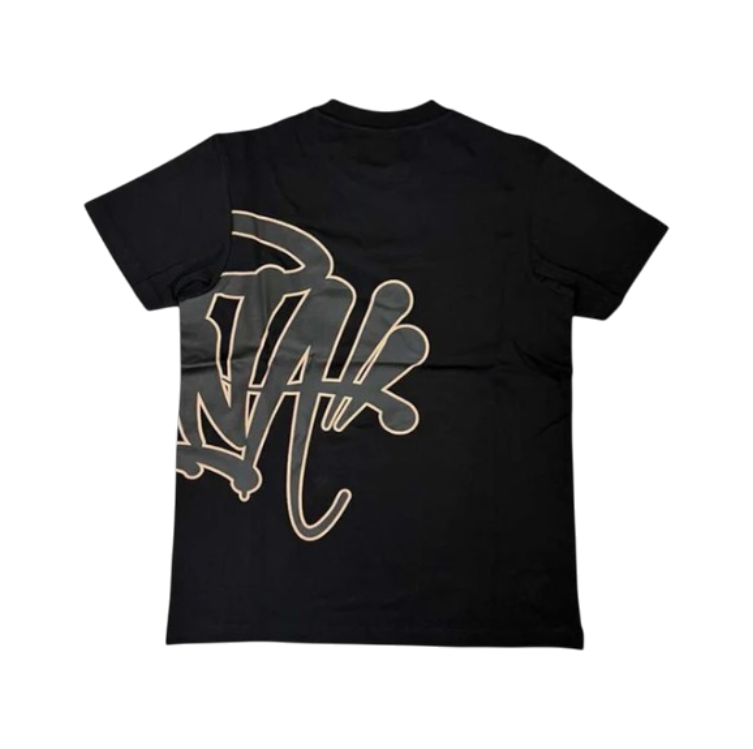Syna World T-Shirt & Shorts Logo Set - Black / Rose Gold