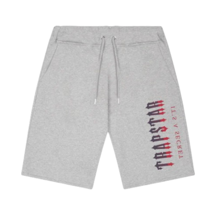 Trapstar Decoded Shorts Set - White/Red Gradient
