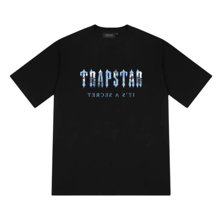 Trapstar Decoded T-Shirt - Black/Blue Camo