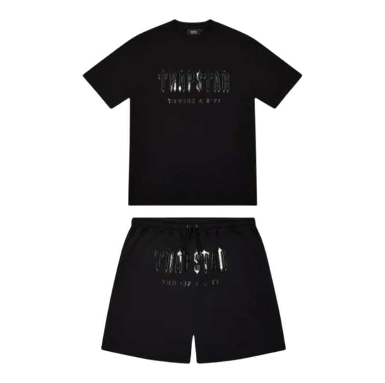 Trapstar Gel Decoded Shorts Set - Blackout