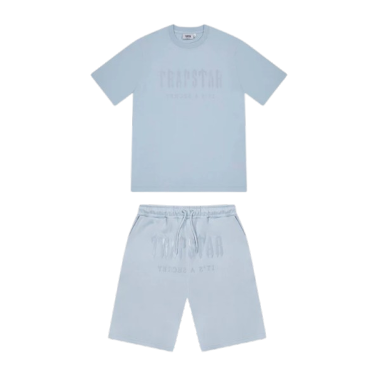 Trapstar Gel Decoded Shorts Set - Cashmere Blue