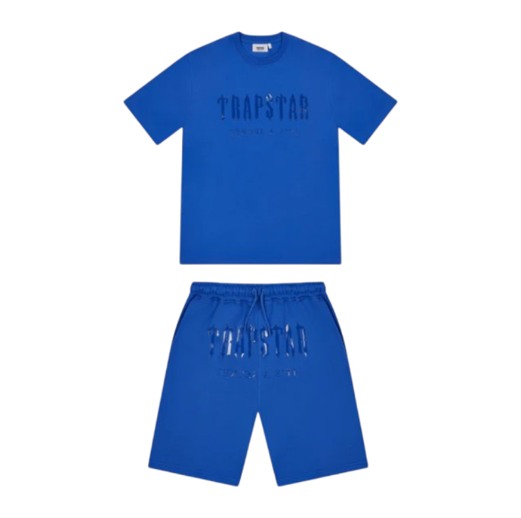 Trapstar Gel Decoded Shorts Set - Dazzling Blue