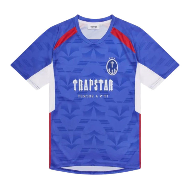 Trapstar Irongate Football Jersey - Blue/Red/White