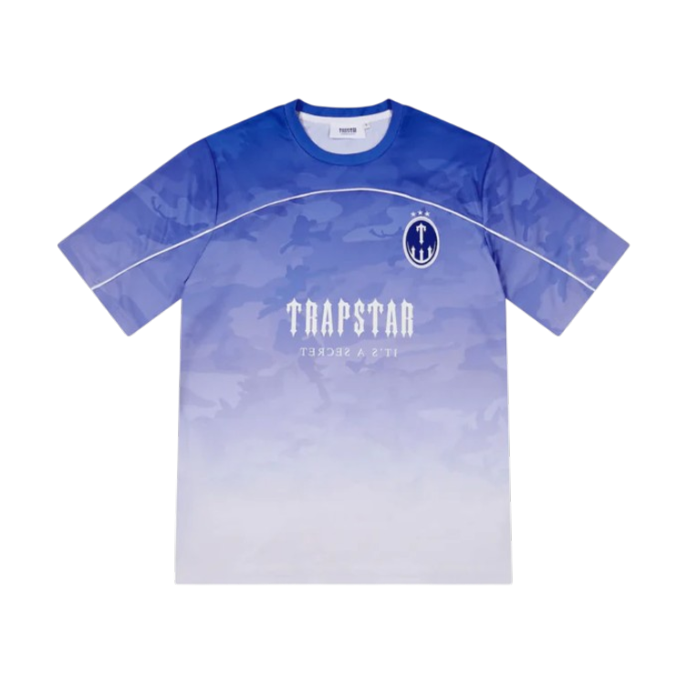 Trapstar Irongate Monogram Football Jersey - Blue Camo
