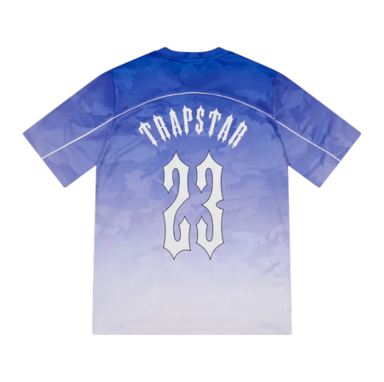 Trapstar Irongate Monogram Football Jersey - Blue Camo