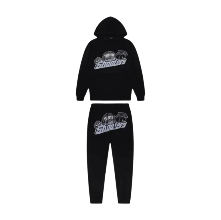 Trapstar Shooters Tracksuit - Black/Sky Blue